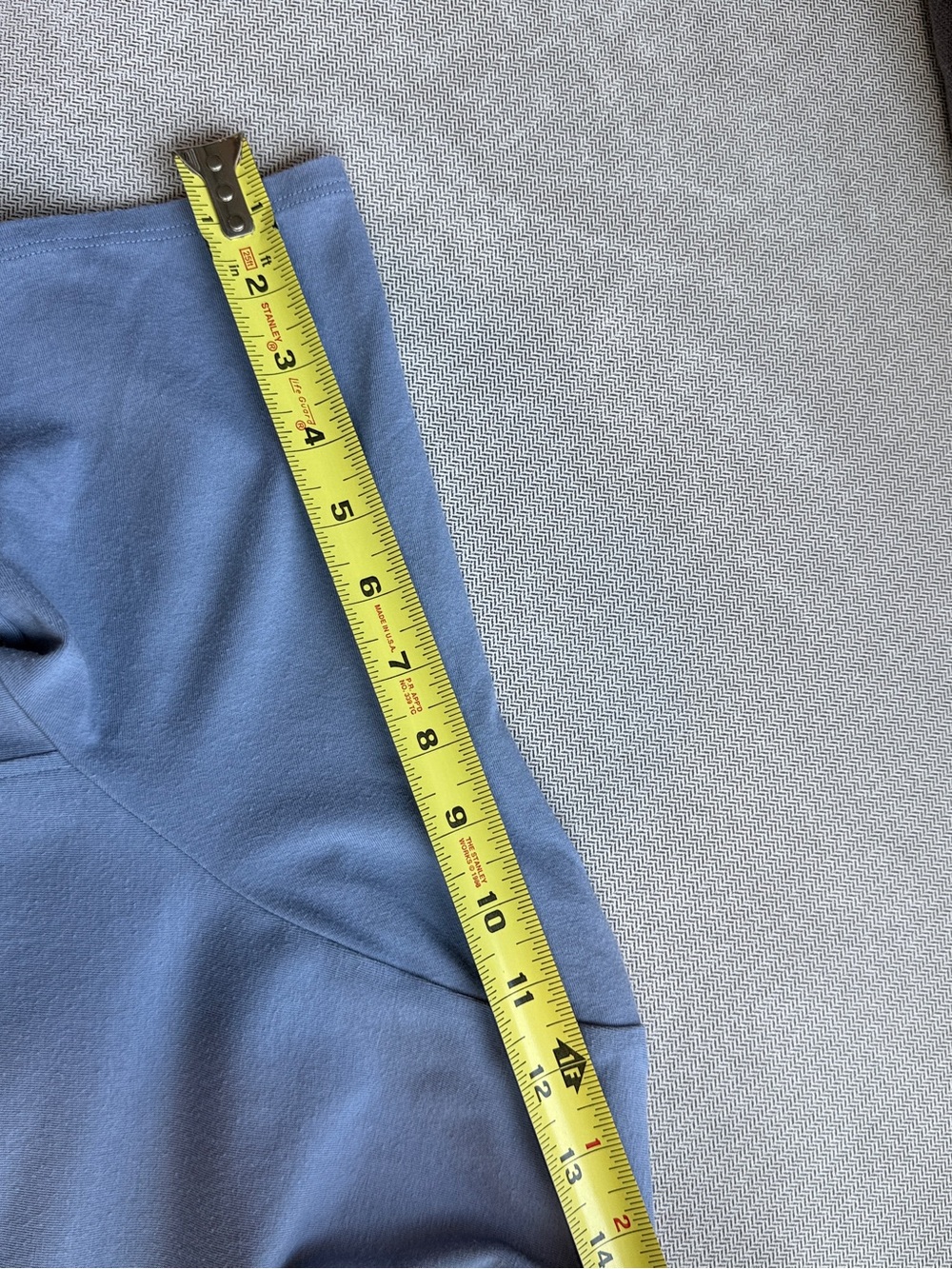 Eileen Fisher V-Neck Short Sleeve Shirt Dress in Dusty Blue Pockets Large - Picture 8 of 8